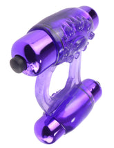 Fantasy Duo Vibrating Cock Ring in Purple for Couples Fun Cock Rings Vibrating